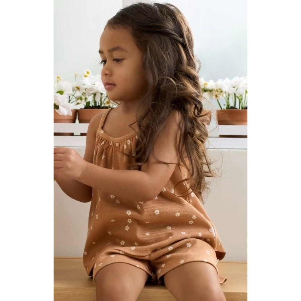 Gerber Girls Ditsy Floral Tank Top & Shorts Set Toddler Size 3T Playground
